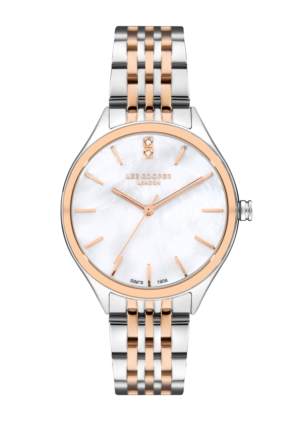 Lee Cooper - LC07821.520 - Women's Super Metal Silver/Rose Gold Watch - Nizam Watch House