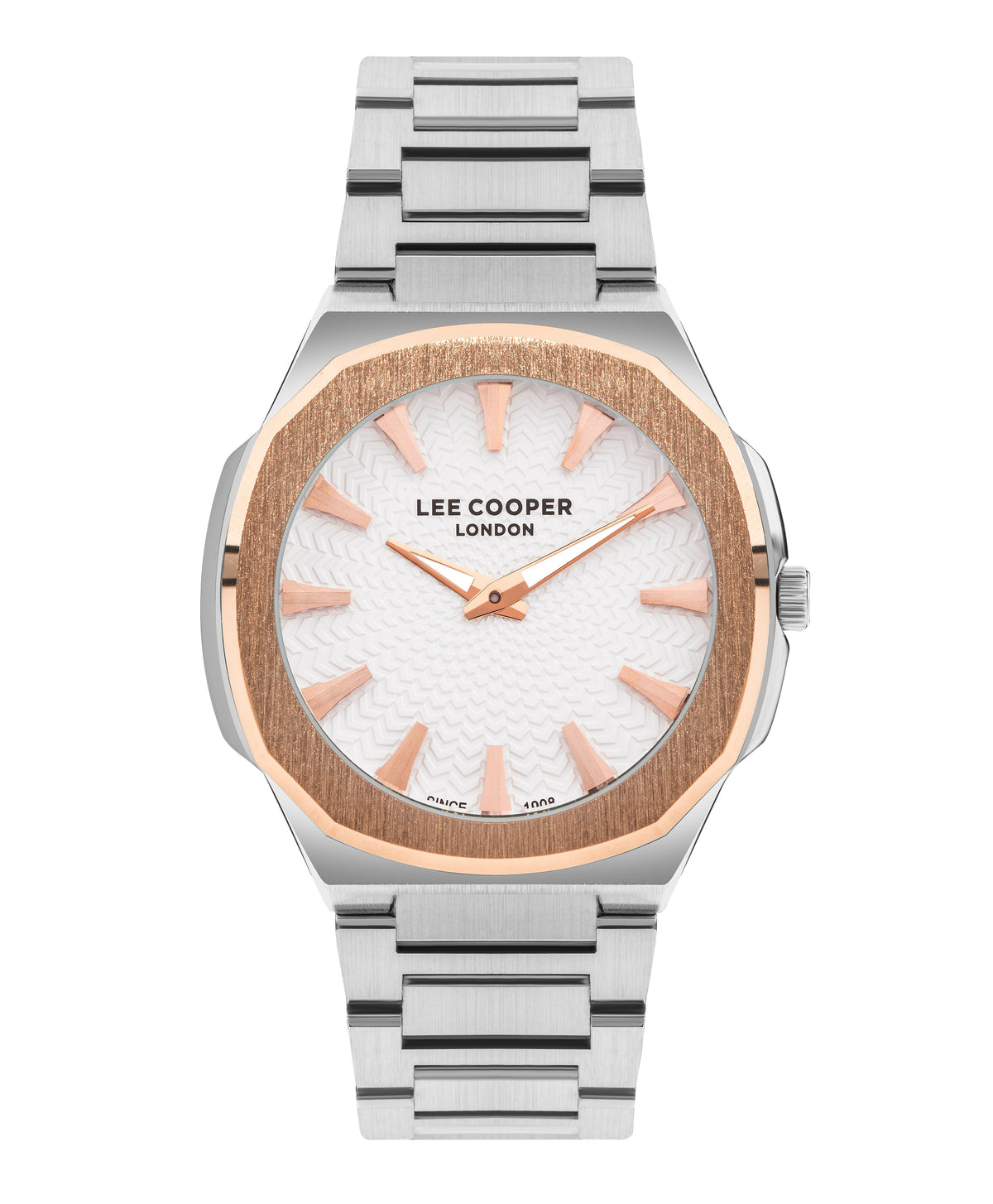 Lee Cooper - LC07861.530 - Gent Super Metal Silver/Rose Gold Watch - Nizam Watch House