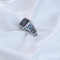 Onyx Maze Ring