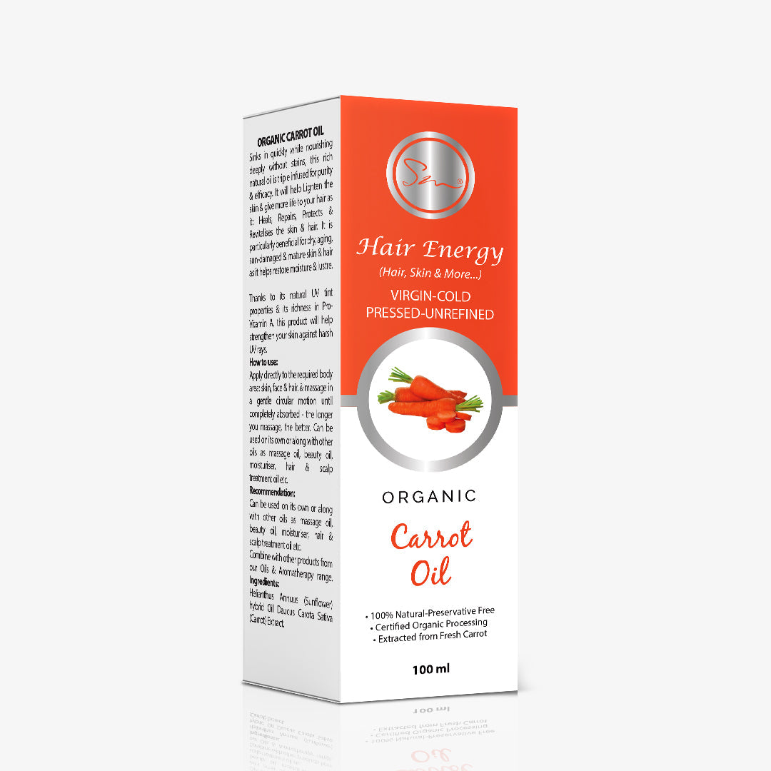 Organic Carrot oil Virgin - cold Pressed Unrefined