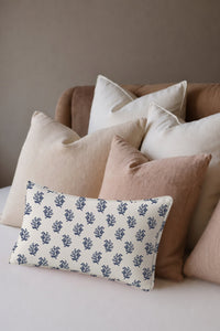 Pressed Indigo Percale Cushion Cover – view 6