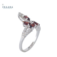 Quadruple Garnet Ring