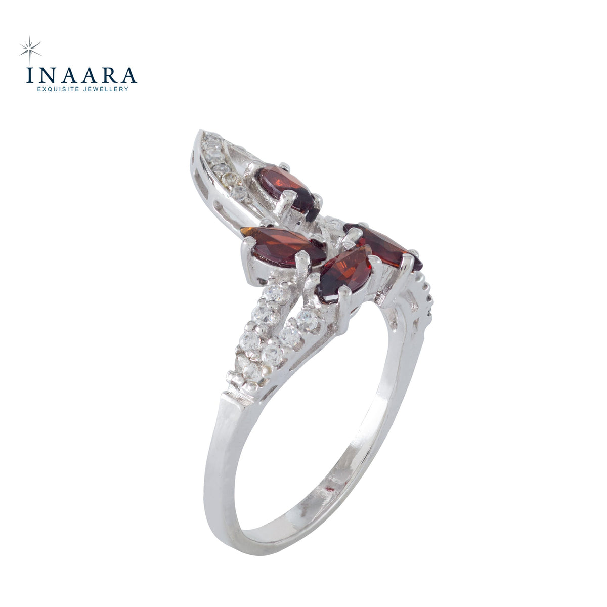 Quadruple Garnet Ring