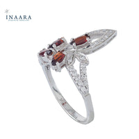 Quadruple Garnet Ring