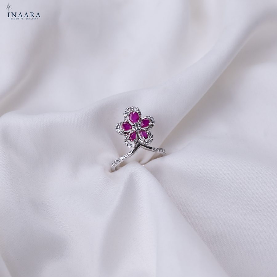 Ruby Bloom Ring