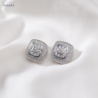 Square Crystal Earrings