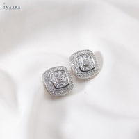 Square Crystal Earrings