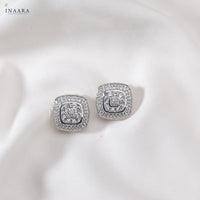 Square Crystal Earrings