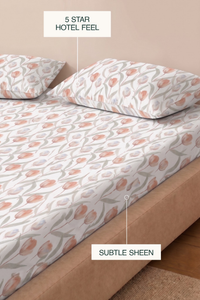 Tulip Tepal Sateen Bed Sheet Set – view 5