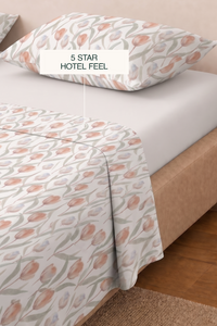 Tulip Tepal Sateen Bed Sheet Set – view 2