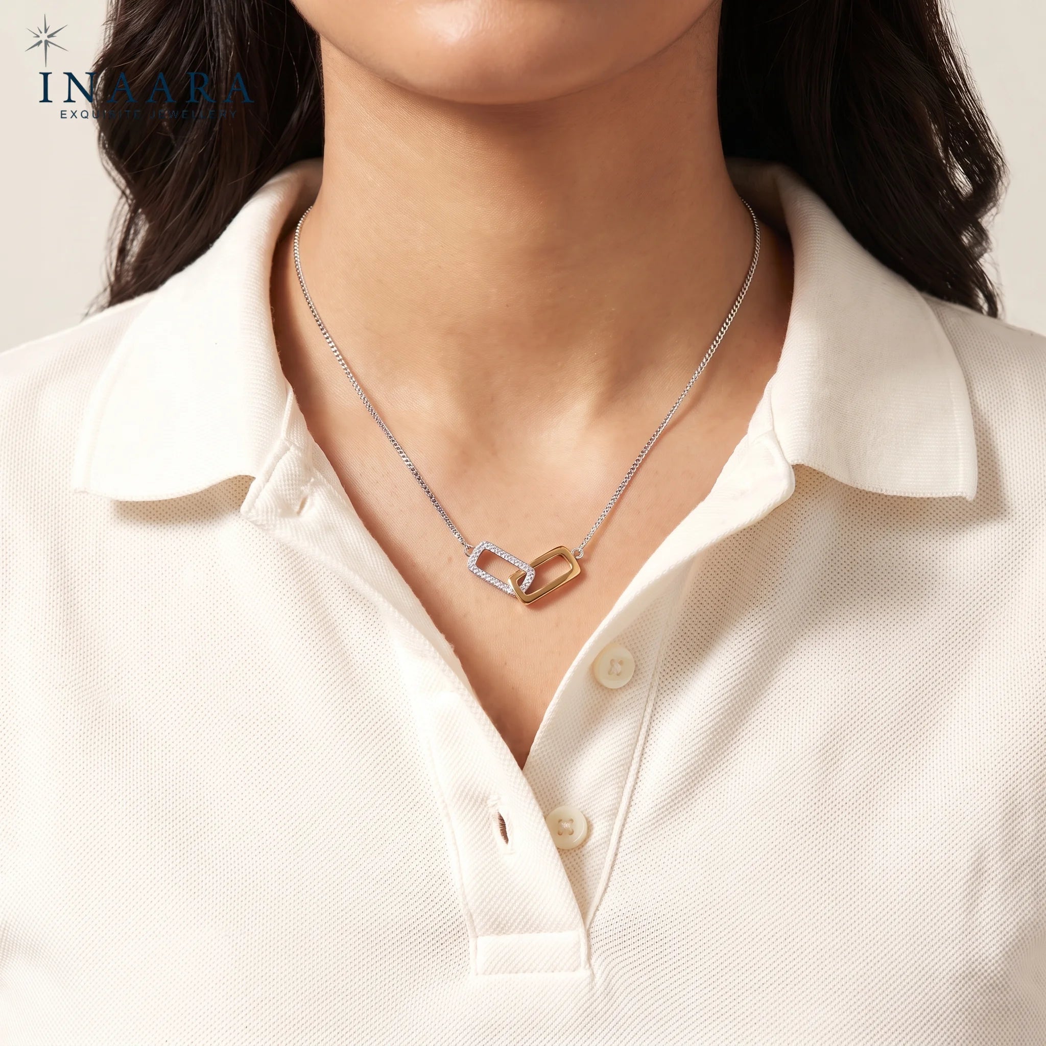 Twin Elegance Mini-Necklace