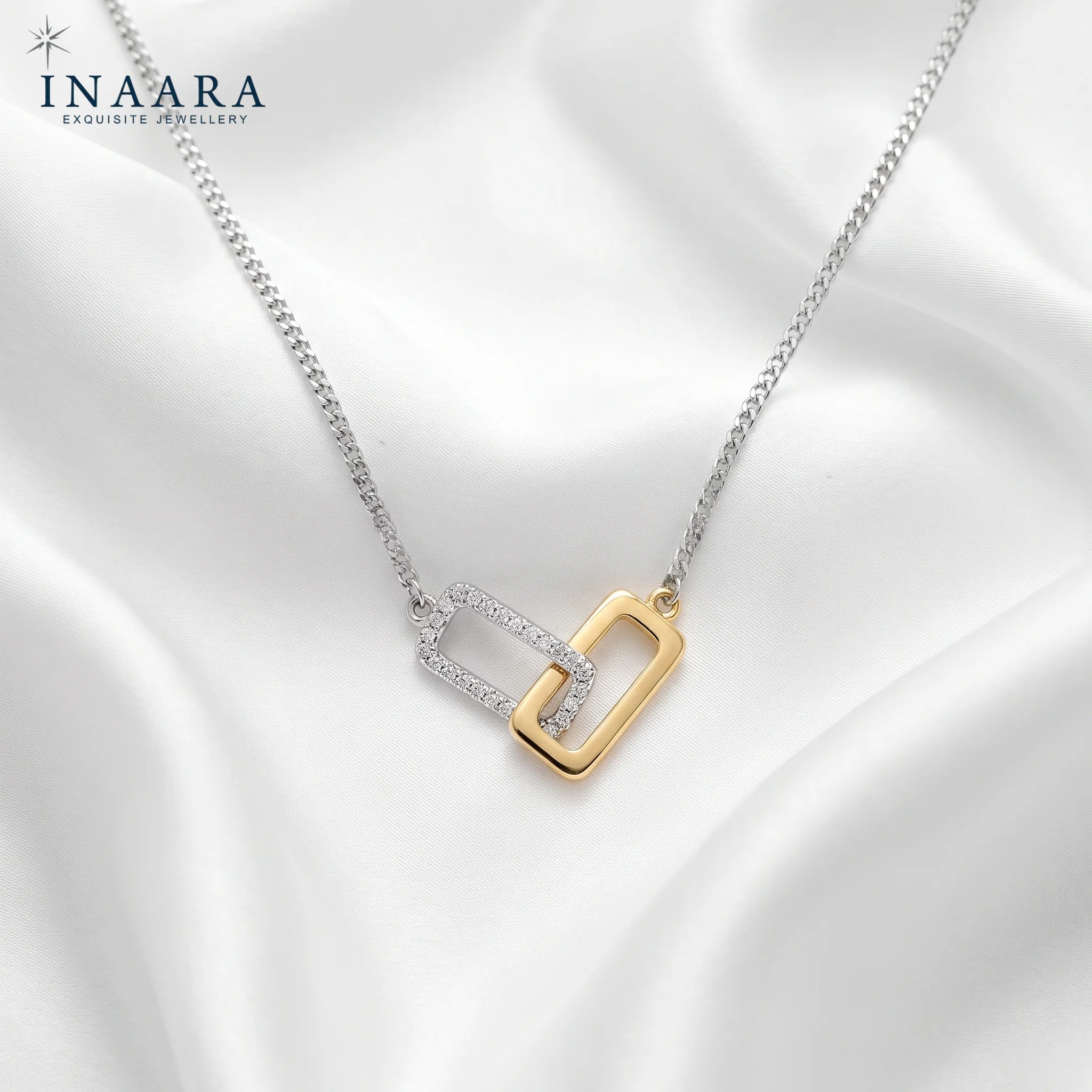 Twin Elegance Mini-Necklace