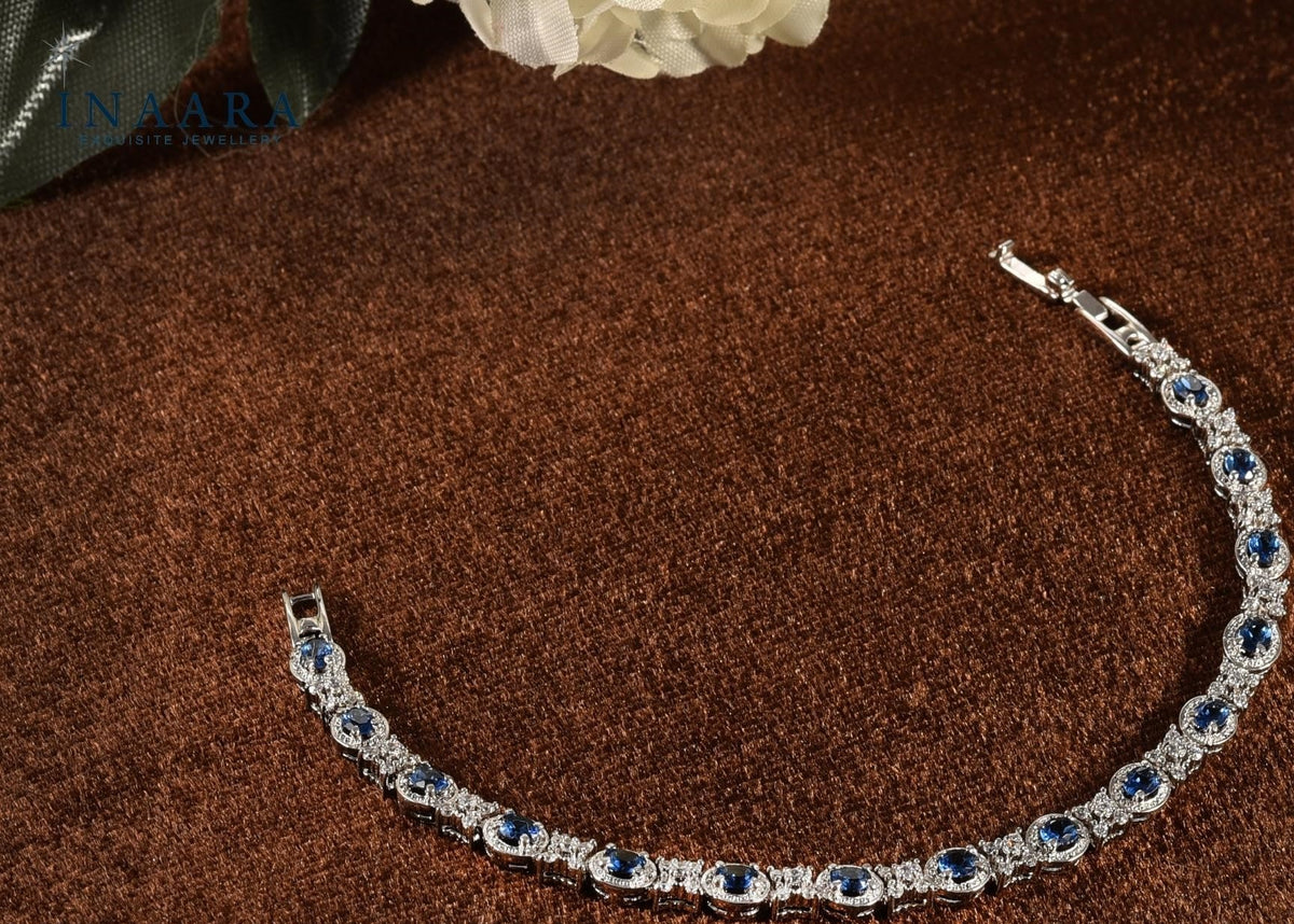 Blue Oval Bracelet