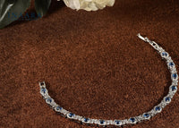 Blue Oval Bracelet