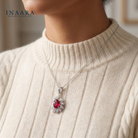 Scarlet Petal Pendant