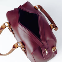 Twin Maroon women's shoulder bag in maroon by Bag X