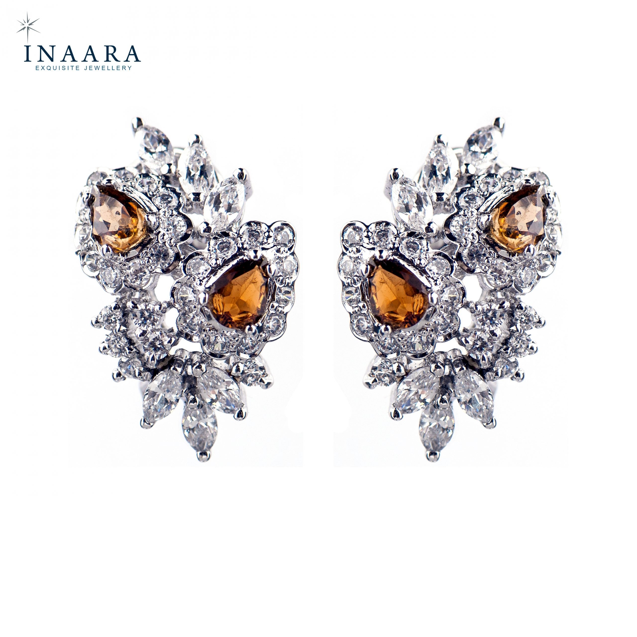 Pear Flowery Earrings