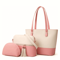 Grace White / Pink women's crossbody bag in white by Bag X