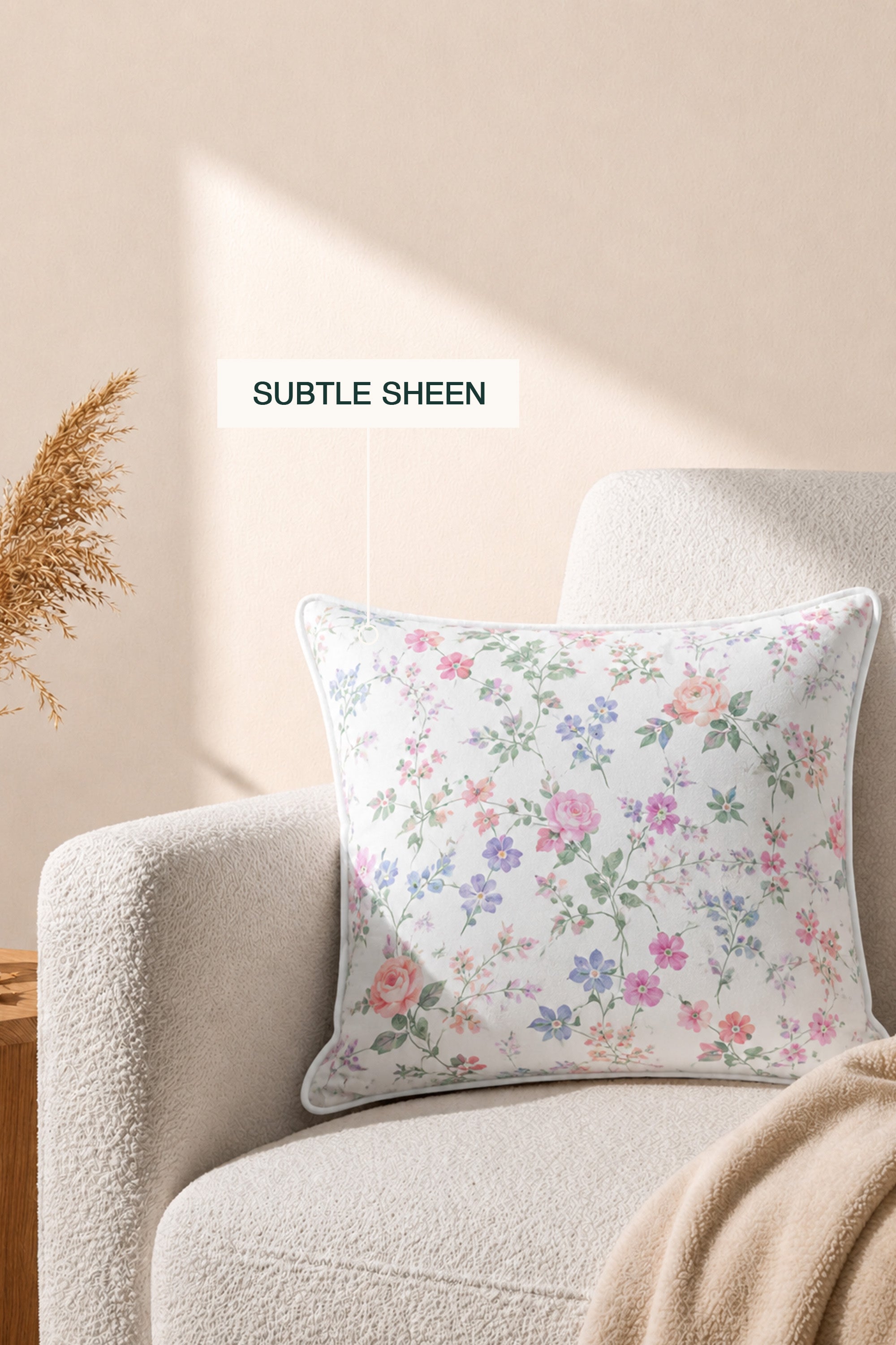 Dainty Vellum Sateen Cushion Cover – view 3