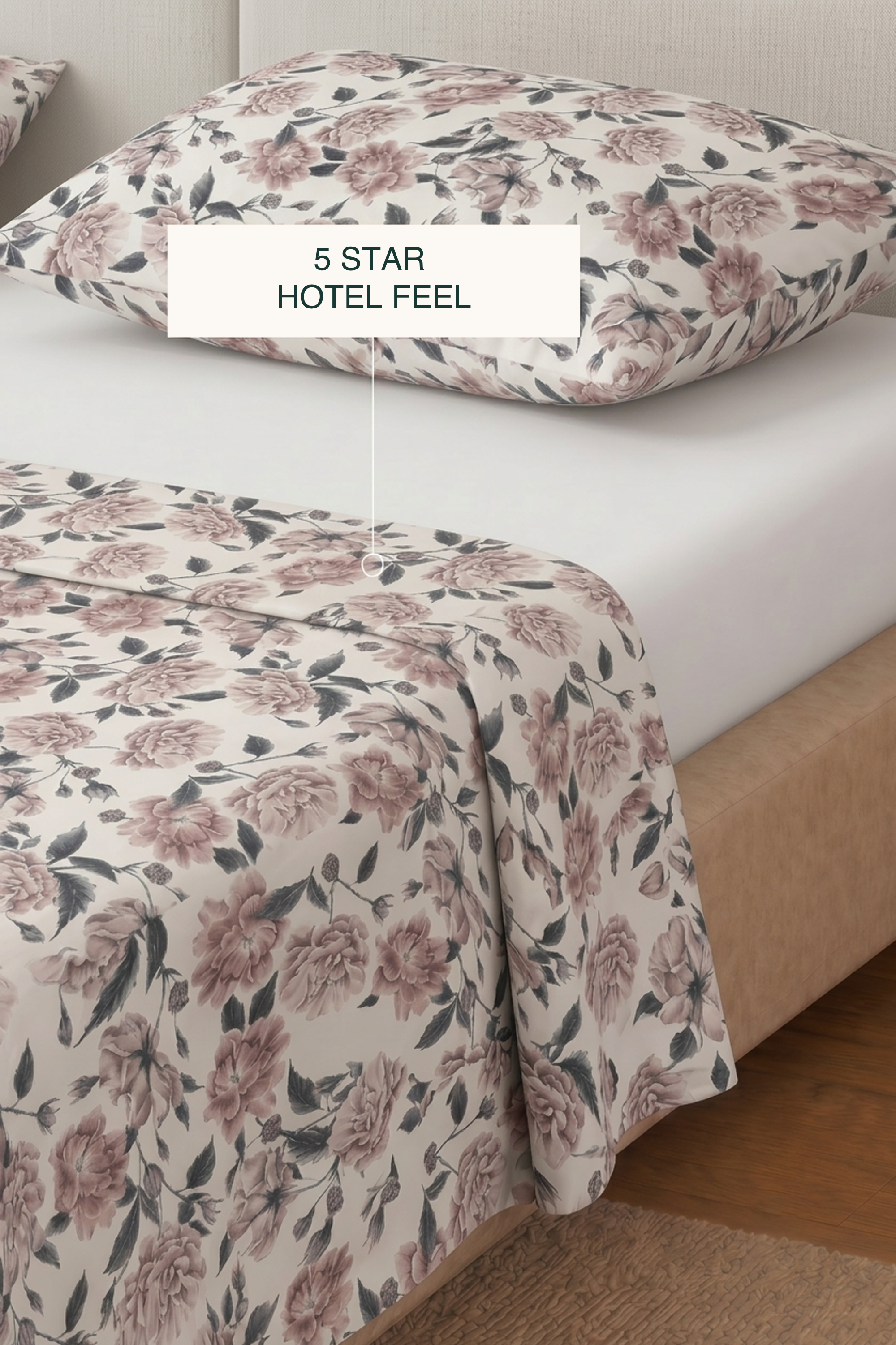 Dusk Bloom Sateen Bed Sheet Set – view 2