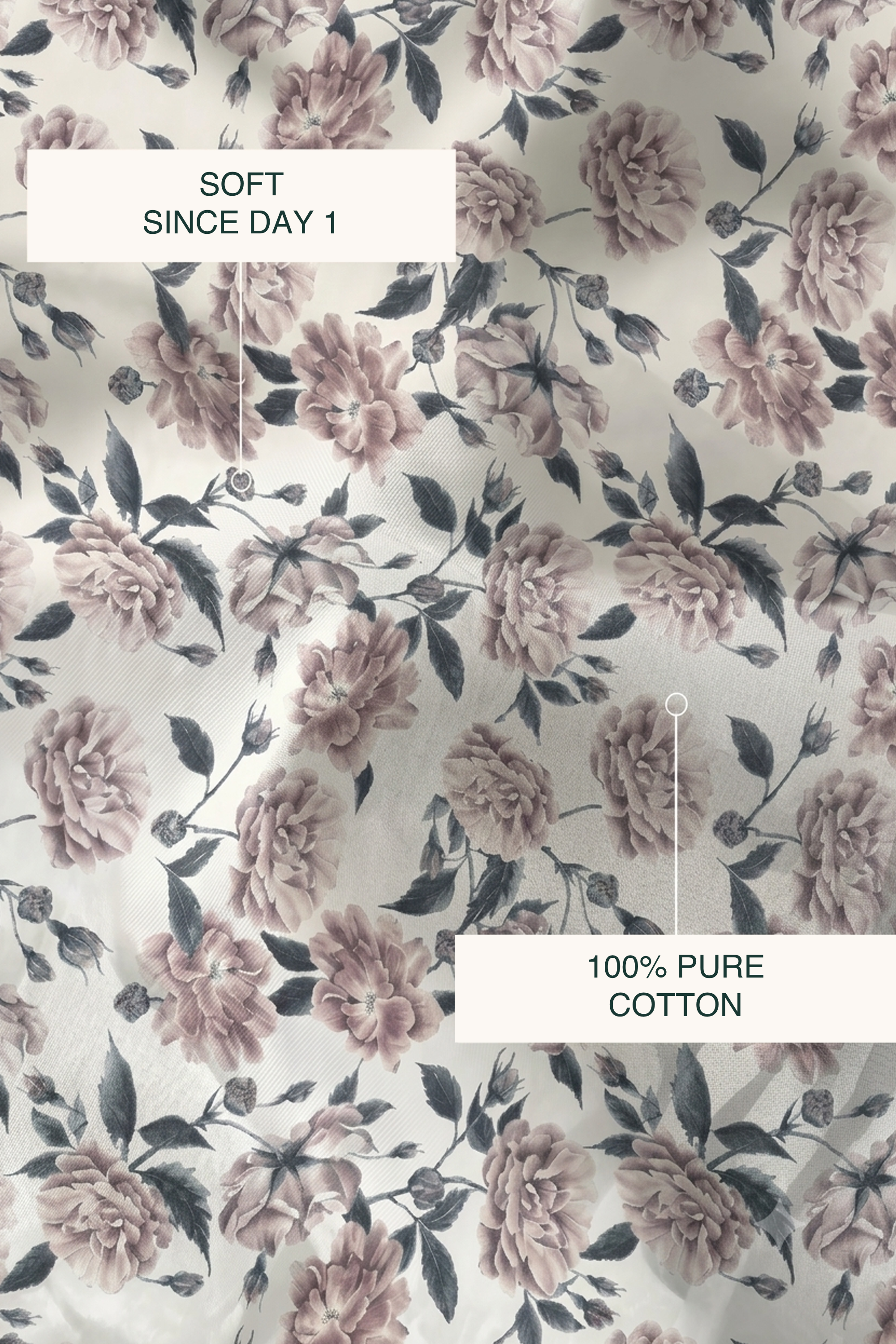 Dusk Bloom Sateen Cushion Cover – view 3
