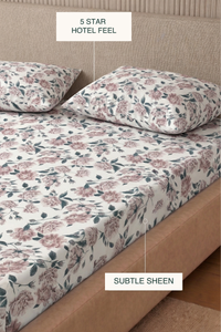 Dusk Bloom Sateen Bed Sheet Set – view 6