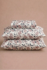Dusk Bloom Sateen Bed Sheet Set