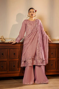 Safwa | Elysian Pink - 3PC Unstitched Suit (FAR04) - Mmall