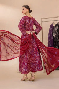 Safwa | Ruby Flare - 3PC Unstitched Suit (FLO06) - Mmall