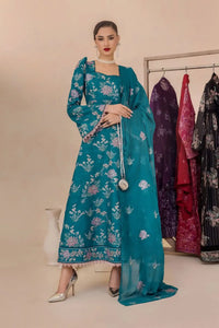 Safwa | Zephyr - 3PC Unstitched Suit (FLO07) - Mmall