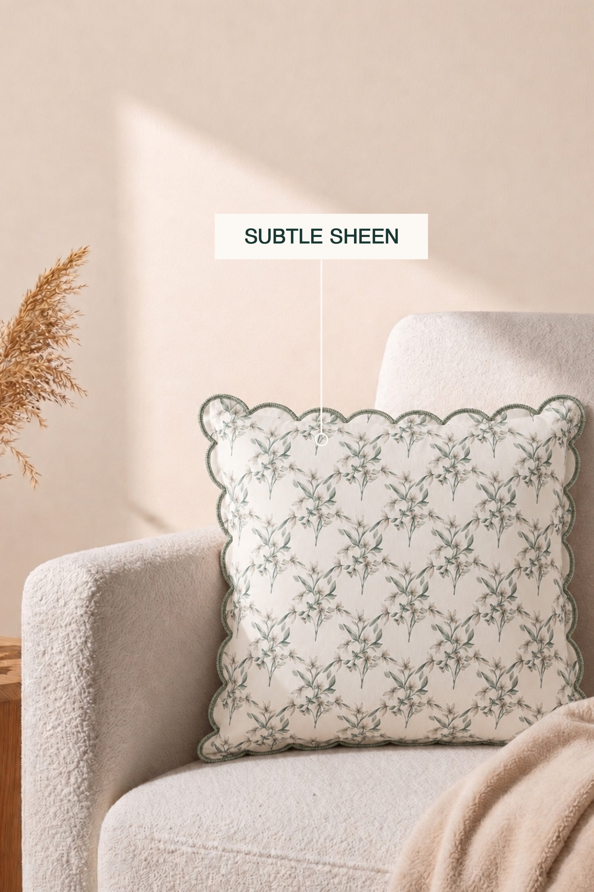 Foraged Flora Sateen Cushion Cover – view 4