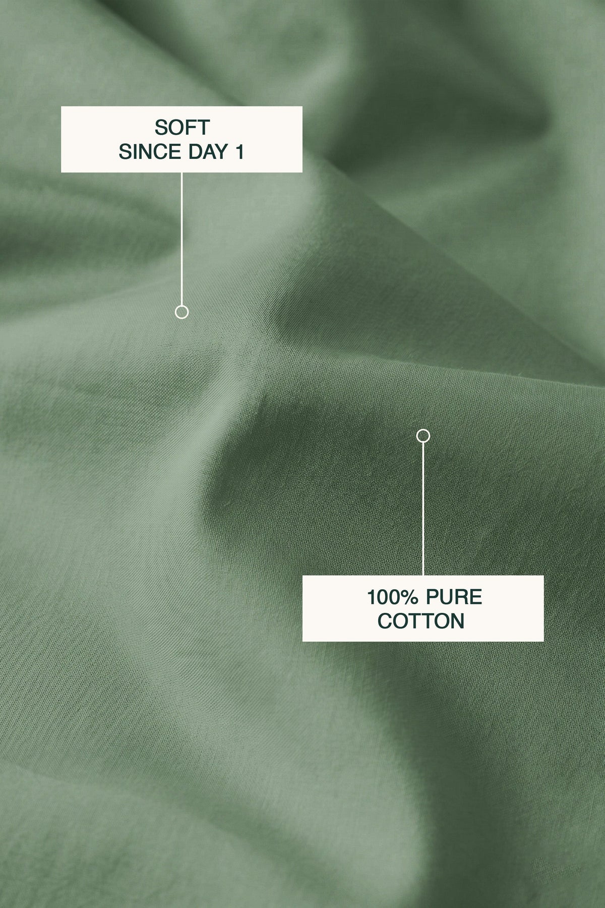 T300 Luxe Sage Green Bed Sheet Set – view 3
