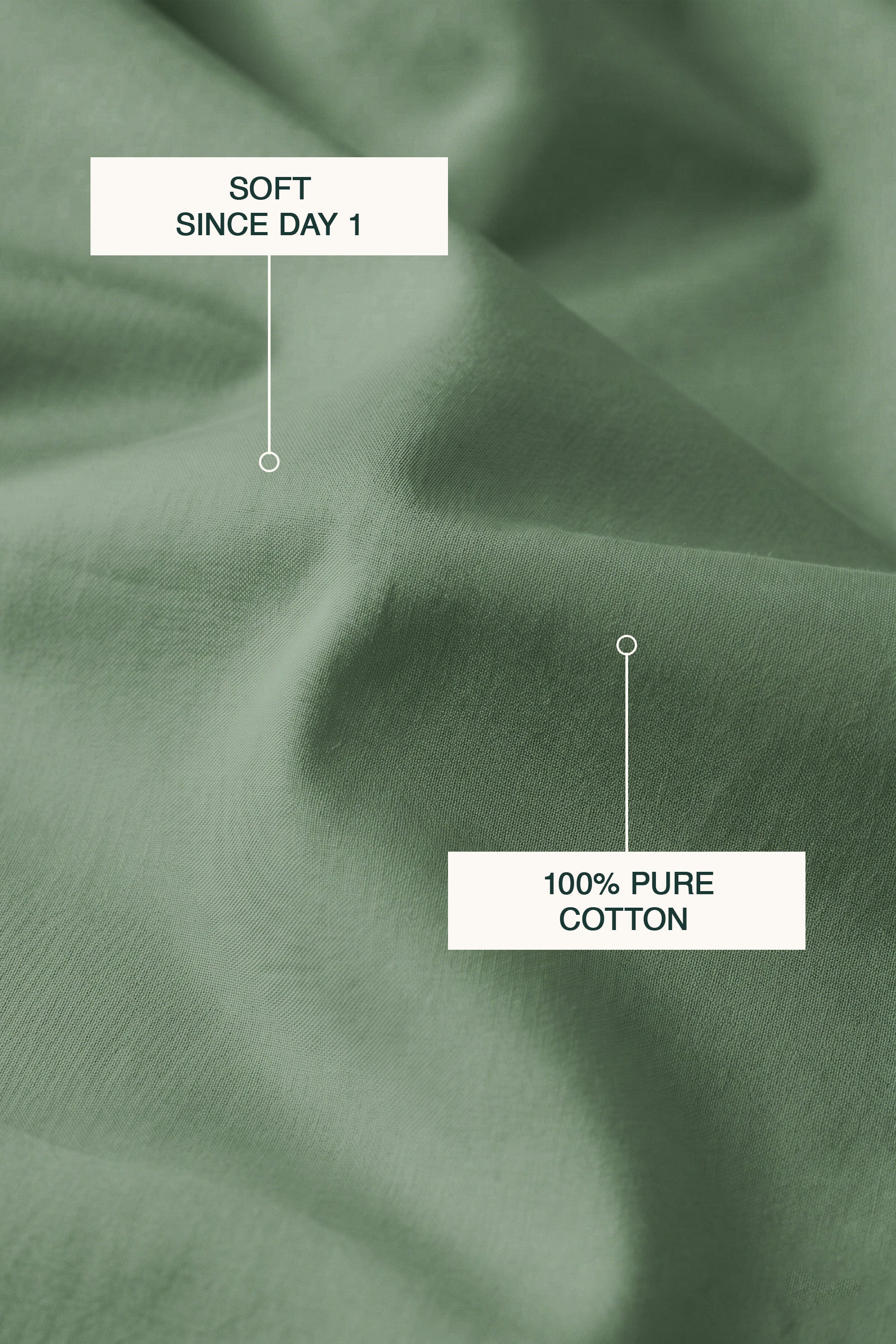 T300 Luxe Sage Green Bed Sheet Set – view 3