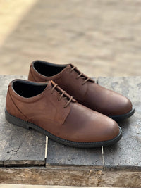 Oily Pull-up High Grain Casual Shoes - Mmall