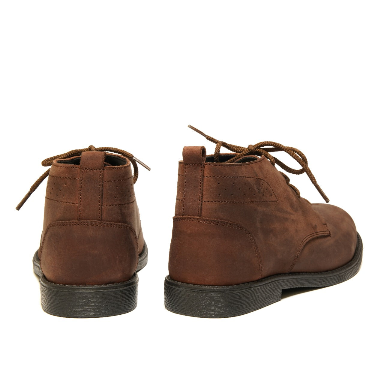 SKU:1003-Oily Cow Leather Chukka boots - DeVogue