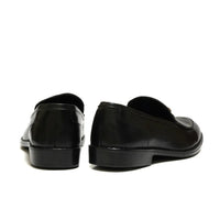 Black Cow Leather Horse Bit Formal Loafer - Mmall