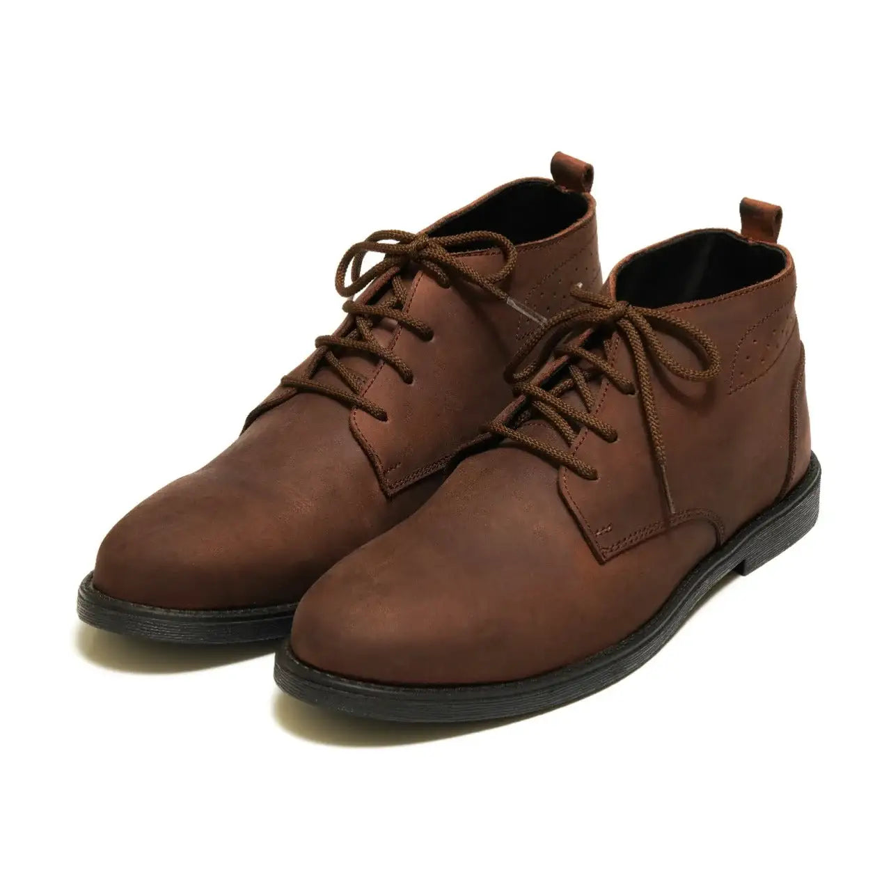 Oily Cow Leather Chukka Boots - Mmall