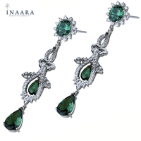 Green Drop Earrings