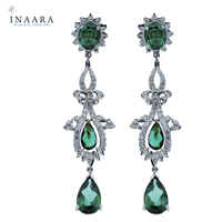 Green Drop Earrings