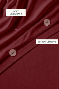 T200 Maroon Duvet Cover Set – view 2