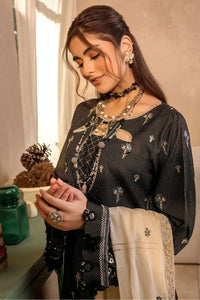 Safwa | Black Allure - 3PC Unstitched Suit (MLP01) - Mmall