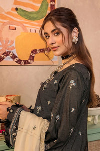 Safwa | Black Allure - 3PC Unstitched Suit (MLP01) - Mmall