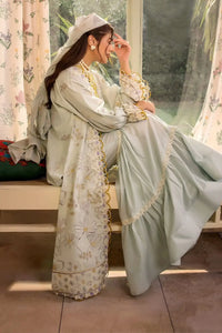 Safwa | Golden Serenity - 3PC Unstitched Suit (mlp07) - Mmall