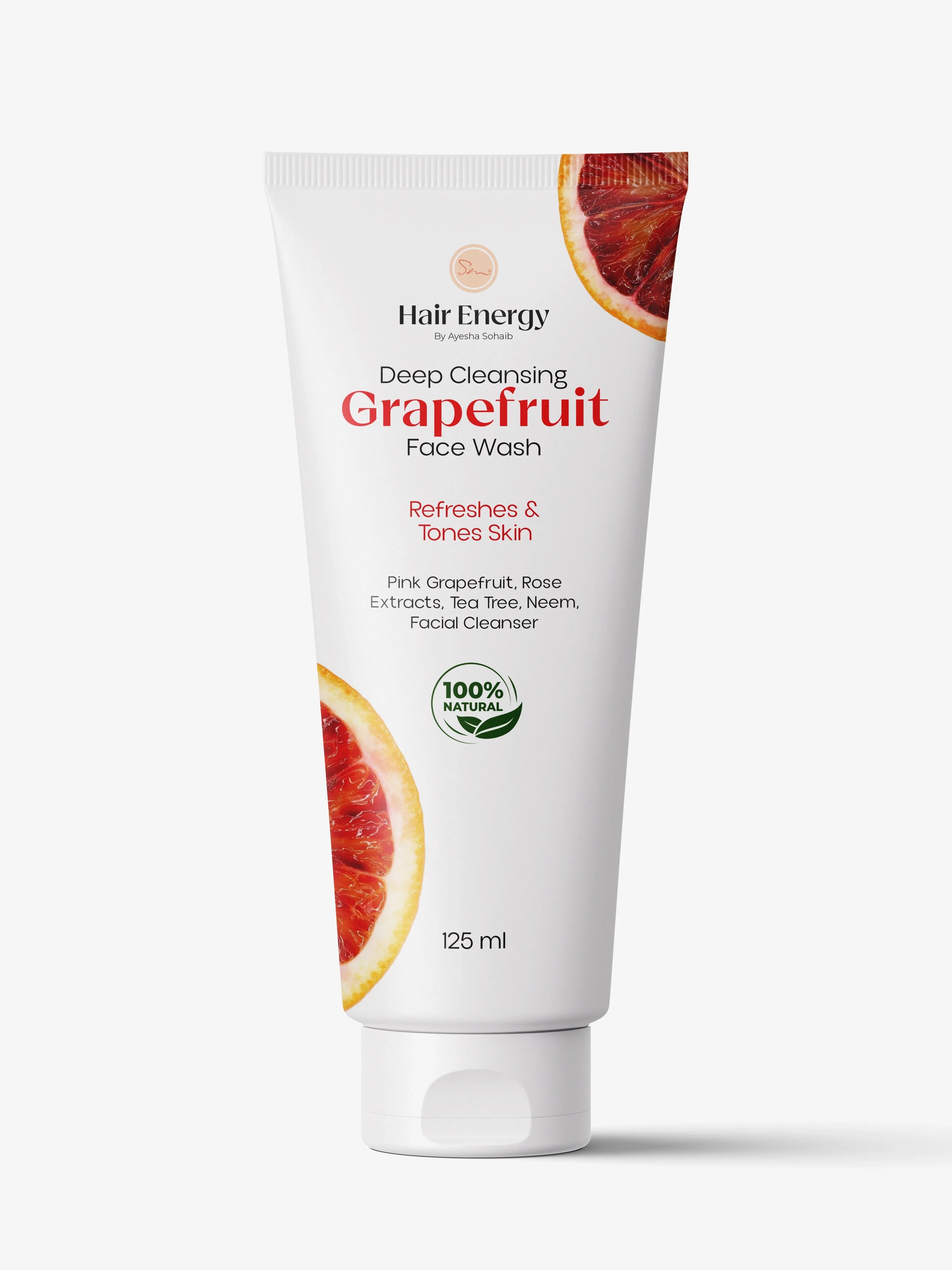Deep Cleansing Grapefruit Face Wash (For Oily Skins, Acne, Blackheads)