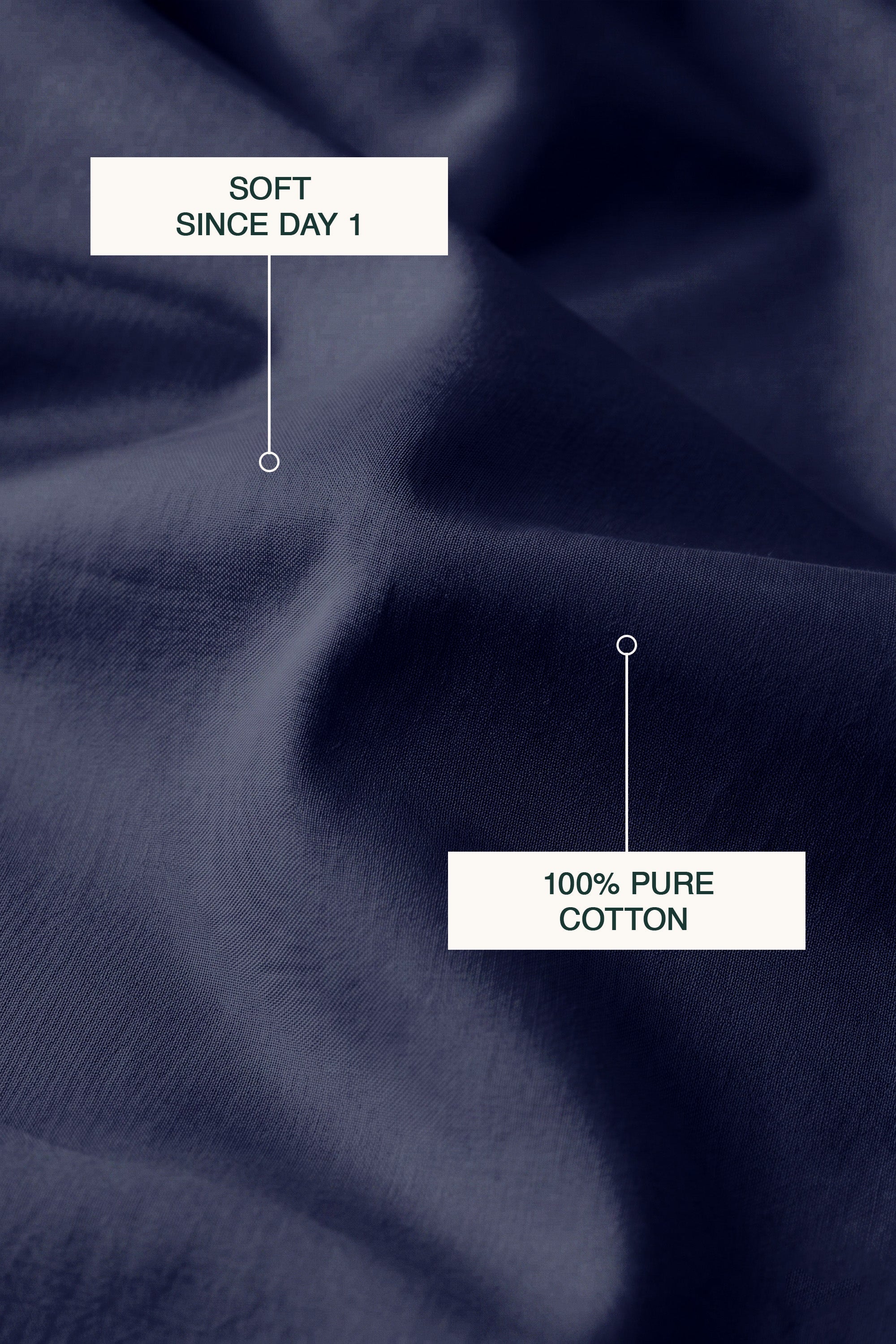 T300 Luxe Navy Bed Sheet Set – view 4