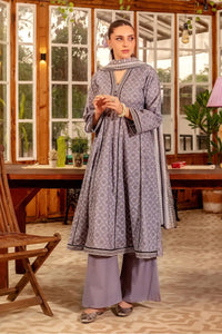 Safwa | Lavender Charm– 3PC Unstitched Suit (ODE09) - Mmall