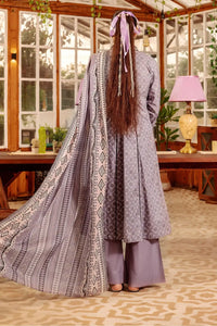 Safwa | Lavender Charm– 3PC Unstitched Suit (ODE09) - Mmall