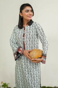 Safwa | Monochrome Muse – 2PC Printed Lawn Ready to Wear (P000871) - Mmall