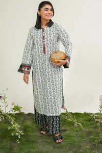 Safwa | Monochrome Muse – 2PC Printed Lawn Ready to Wear (P000871) - Mmall