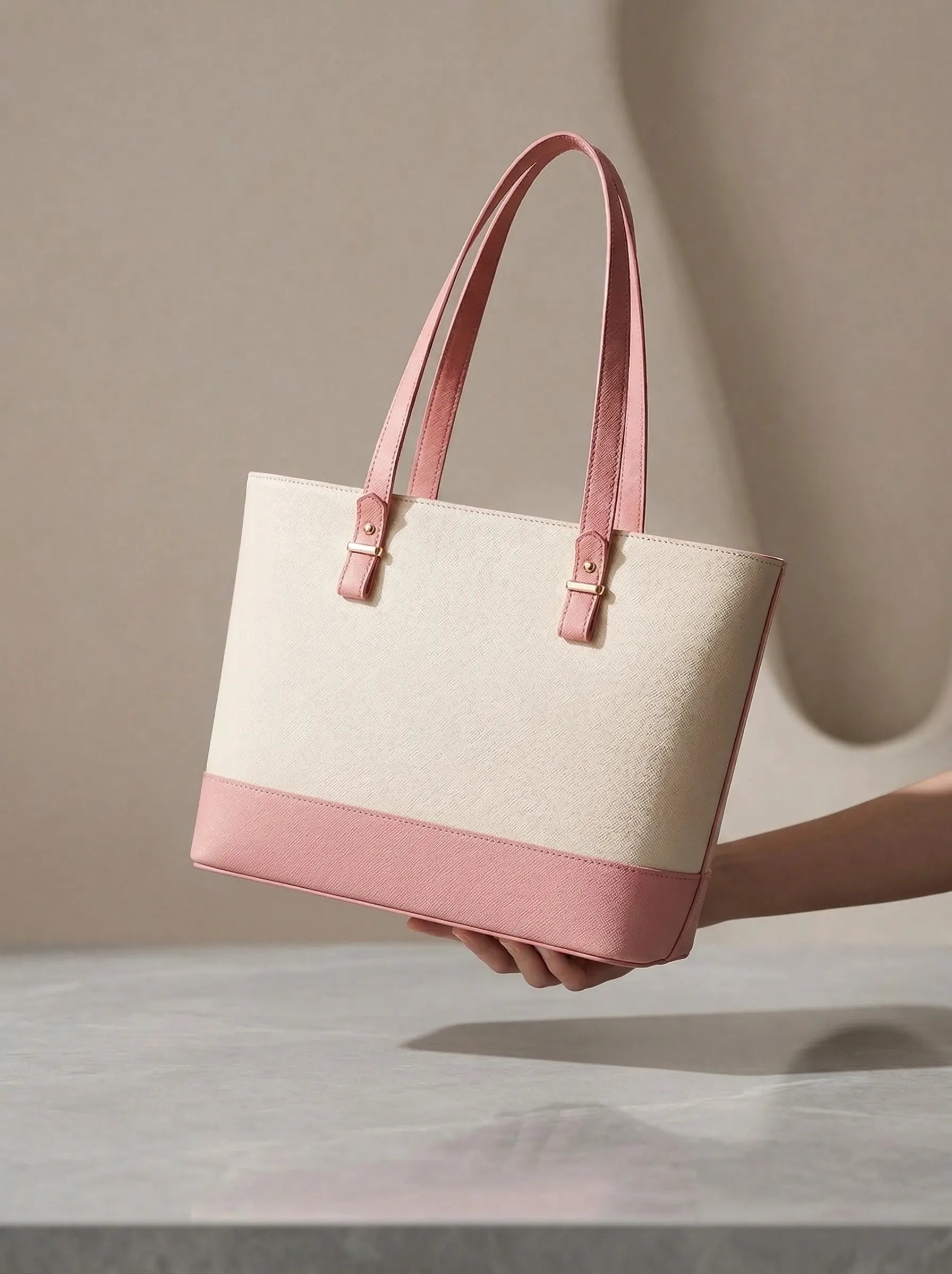 Grace White / Pink women's crossbody bag in white by Bag X